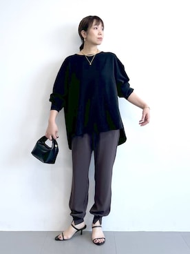 「アイテム（その他小物）」を使った、あべさん（レディース・159cm）の秋コーディネート