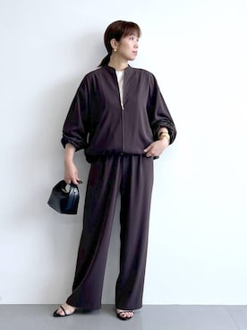 「アイテム（ブルゾン）」を使った、あべさん（レディース・159cm）の夏コーディネート
