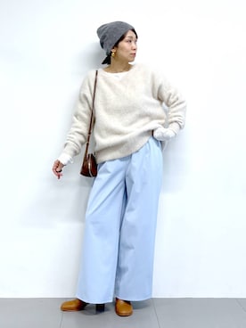 「アイテム（財布/小物、その他）」を使った、あべさん（レディース・159cm）の秋コーディネート