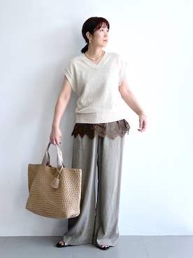あべさん（レディース・159cm）の夏コーディネート