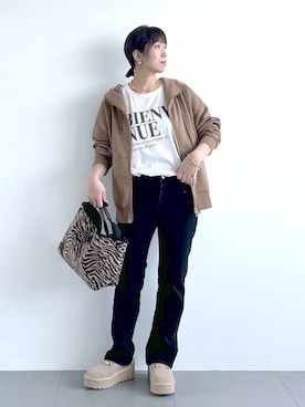 「アイテム（ピアス（両耳用））」を使った、あべさん（レディース・159cm・40代）の秋コーディネート