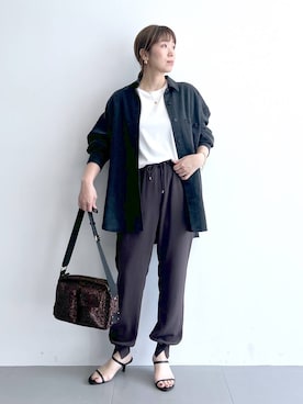 「アイテム（シャツ/ブラウス）」を使った、あべさん（レディース・159cm・40代）の夏コーディネート