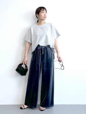 「アイテム（ハンドバッグ）」を使った、あべさん（レディース・159cm・40代）の夏コーディネート
