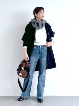 「アイテム（その他小物）」を使った、あべさん（レディース・159cm）の秋コーディネート