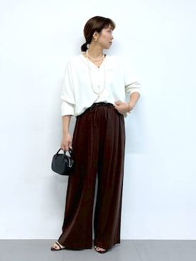 「アイテム（アクセサリー）」を使った、あべさん（レディース・159cm・40代）の夏コーディネート
