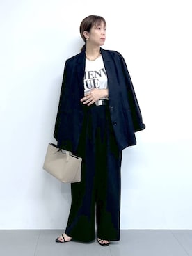 「アイテム（ピアス（両耳用））」を使った、あべさん（レディース・159cm・40代）の秋コーディネート