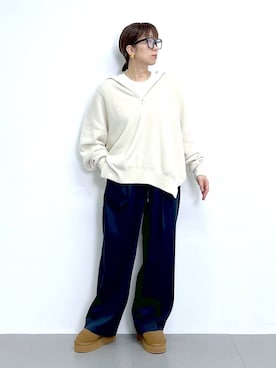 「アイテム（サングラス）」を使った、あべさん（レディース・159cm・40代）の秋コーディネート