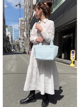 「アイテム（ワンピース/ドレス）」を使った、granさん（レディース・155cm・40代）の春コーディネート