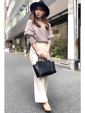 「qcillo&c（クッチロアンドシー）のアイテム」を使った、granさん（レディース・155cm）の冬コーディネート