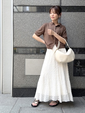 「H&M（エイチ・アンド・エム）のアイテム」を使った、granさん（レディース・155cm）の夏コーディネート