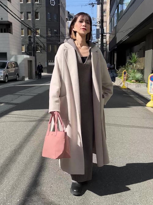 BABYLONE（バビロン）の「3ゲージFOXフードニットワンピース  