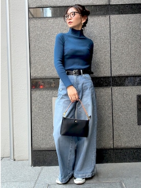 「アイテム（バッグ）」を使った、granさん（レディース・155cm・40代）の冬コーディネート