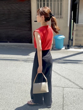 「アイテム（ハンドバッグ）」を使った、granさん（骨格ストレート・レディース・155cm）の夏コーディネート
