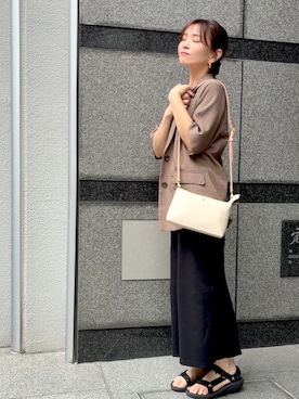 「アイテム（ジャケット/アウター）」を使った、granさん（レディース・155cm・40代）の秋コーディネート