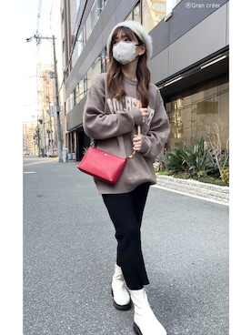 granさん（レディース・155cm）の冬コーディネート