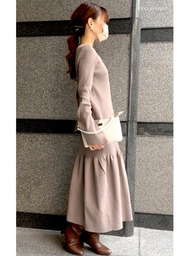 「アイテム（ワンピース/ドレス）」を使った、granさん（レディース・155cm・40代）の秋コーディネート
