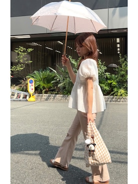 「アイテム（雑貨/ホビー）」を使った、granさん（レディース・155cm）の夏コーディネート