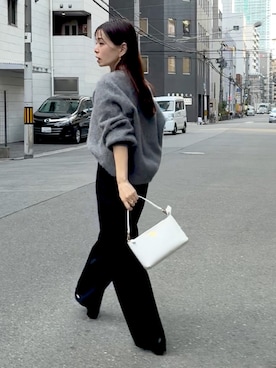 「アイテム（バッグ）」を使った、granさん（レディース・155cm・40代）の冬コーディネート