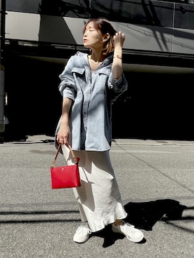 「LOUNGEDRESS（ラウンジドレス）のアイテム」を使った、granさん（レディース・155cm）の春コーディネート
