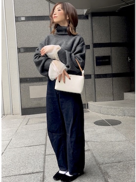 「袖フリル」｜granさん（レディース・155cm）の秋コーディネート