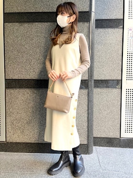 「アイテム（ワンピース/ドレス）」を使った、granさん（レディース・155cm・40代）の冬コーディネート