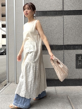 「Spick & Span（スピックアンドスパン）のアイテム」を使った、granさん（レディース・155cm）の夏コーディネート