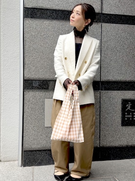 「Noble（ノーブル）のアイテム」を使った、granさん（レディース・155cm）の春コーディネート