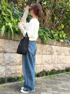 「アイテム（バッグ）」を使った、granさん（レディース・155cm・40代）の秋コーディネート