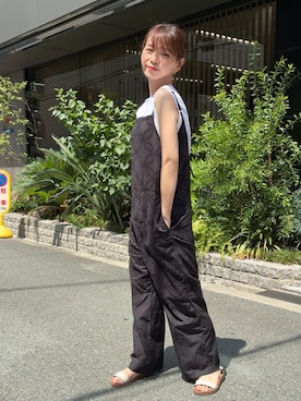 「アイテム（オールインワン・サロペット）」を使った、granさん（レディース・155cm・40代）の夏コーディネート