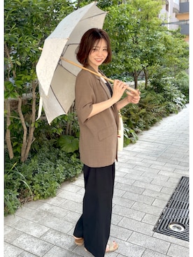 「VIS（ビス）のアイテム」を使った、granさん（レディース・155cm）の春コーディネート