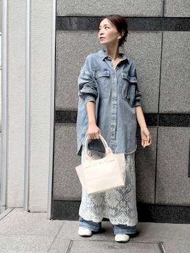 「LOUNGEDRESS（ラウンジドレス）のアイテム」を使った、granさん（レディース・155cm）の春コーディネート