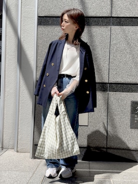 「アイテム（その他アウター）」を使った、granさん（レディース・155cm）の春コーディネート