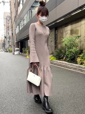 「アイテム（ワンピース/ドレス）」を使った、granさん（レディース・155cm・40代）の春コーディネート
