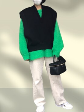 アルパカブレンドシャギーニット【MAISON SPECIAL/メゾン