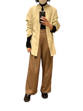 「TODAYFUL」｜「アイテム（スリッポン）」を使った、バタ子さん（レディース・165cm）の冬コーディネート