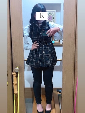 「RANDA」｜「アイテム（パンプス）」を使った、krinさん（レディース・157cm）の春コーディネート