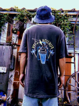 「OLDMAN（オールドマン）のアイテム」を使った、marinfordさん（メンズ・165cm）の夏コーディネート