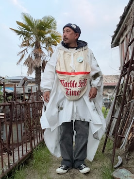 「スイス軍デニムのアイテム（デニムパンツ、ブラック系）」を使った、marinfordさん（メンズ・165cm）の春コーディネート