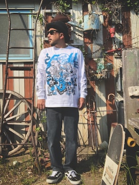 「オールドスクール」｜marinfordさん（メンズ・165cm）の夏コーディネート