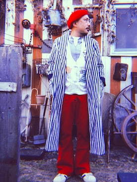 「Big John（ビッグジョン）のアイテム」を使った、marinfordさん（メンズ・165cm）の秋コーディネート