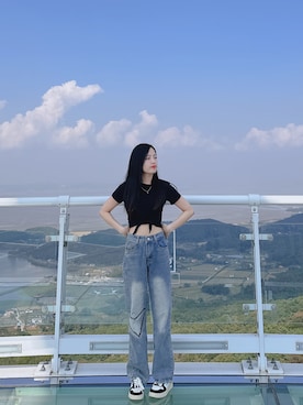 「無（ム）のアイテム」を使った、Lさん（レディース・158cm）の春コーディネート