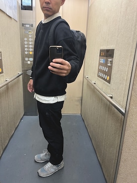 「アイテム（バックパック/リュック）」を使った、tsumekiriさん（メンズ・165cm）の秋コーディネート