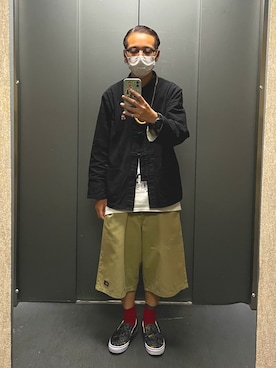 「VINTAGE（ヴィンテージ）のアイテム（ジャケット/アウター）」を使った、ktさん（メンズ・165cm）の夏コーディネート