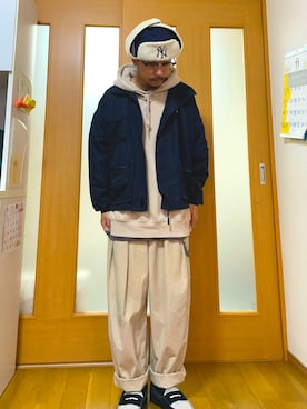 「アイテム（ウォレットチェーン）」を使った、ktさん（メンズ・165cm）の秋コーディネート