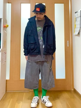 「ワイドシルエット」｜ktさん（メンズ・165cm）の秋コーディネート