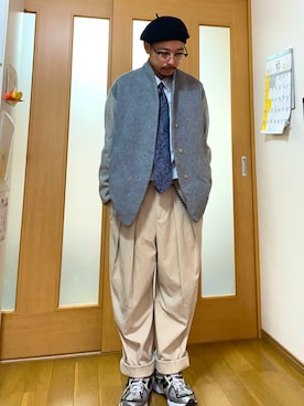 「アイテム（フォーマルスーツ/小物）」を使った、ktさん（メンズ・165cm）の秋コーディネート