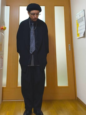 「COMME des GARCONS HOMME PLUS（コムデギャルソンオムプリュス）のアイテム（パンツ）」を使った、ktさん（メンズ・165cm）の秋コーディネート