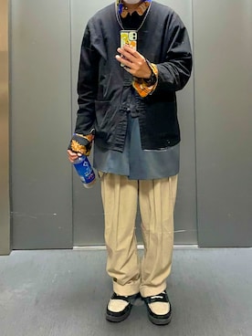 「プリーツパンツ」｜ktさん（メンズ・165cm）の秋コーディネート