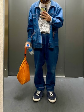 Levi's Red デニムジャケット　デニムパンツ　セット KOJI｜Levi's REDのデニムジャケットを使ったコーディネート - WEAR