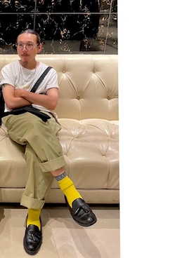 「アイテム（チノパンツ）」を使った、ktさん（メンズ・165cm）の夏コーディネート